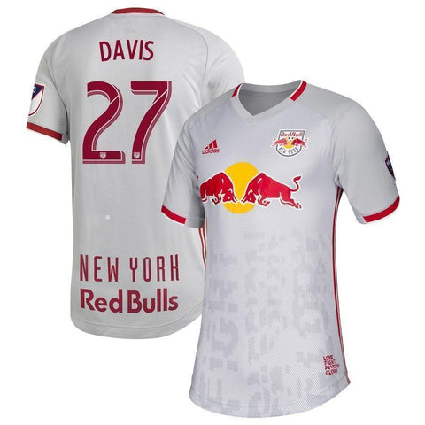 Sean Davis New York Red Bulls 2019 Primary Player Jersey – Gray