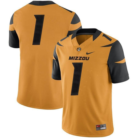 Missouri Tigers Nike Team Game Football Jersey - Gold