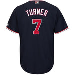 Trea Turner Washington Nationals Majestic Alternate Official Cool Base Replica Player Jersey - Navy