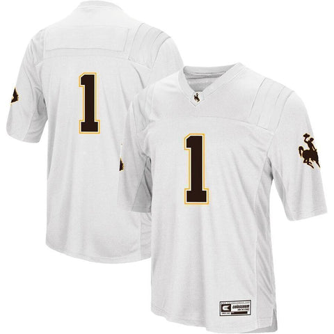 Wyoming Cowboys Colosseum Football Jersey - White