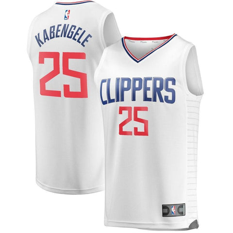 Mfiondu Kabengele LA Clippers Fanatics Branded Fast Break Replica Jersey White - Association Edition