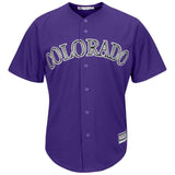 Nolan Arenado Colorado Rockies Majestic Home Official Cool Base Player Jersey - White/Purple