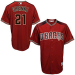 Zack Greinke Arizona Diamondbacks Majestic Official Cool Base Player Jersey - Sedona Red/Black