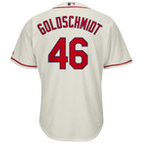 Paul Goldschmidt St. Louis Cardinals Majestic Alternate Official Cool Base Player Jersey – Light Blue/Cream