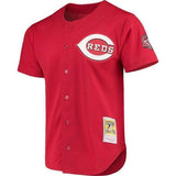 Ken Griffey Jr. Cincinnati Reds Mitchell & Ness Fashion Cooperstown Collection Mesh Batting Practice Jersey - Red