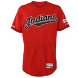 Jose Ramirez Cleveland Indians Majestic Home 2019 All-Star Game Patch Flex Base Player Jersey – White/Scarlet