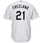 Kyle Freeland Colorado Rockies Majestic Alternate Cool Base Replica Player Jersey - White