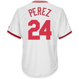 Tony Perez Cincinnati Reds Majestic Cooperstown Collection Cool Base Player Jersey – White