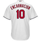 Edwin Encarnacion Cleveland Indians Majestic Official Cool Base Player Jersey - White