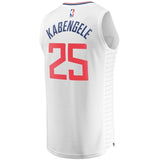 Mfiondu Kabengele LA Clippers Fanatics Branded Fast Break Replica Jersey White - Association Edition