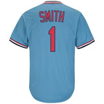 Ozzie Smith St. Louis Cardinals Majestic Big & Tall Cooperstown Cool Base Player Jersey - Light Blue