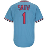 Ozzie Smith St. Louis Cardinals Majestic Big & Tall Cooperstown Cool Base Player Jersey - Light Blue