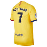 Philippe Coutinho Barcelona 2019/20 Away Stadium Player Jersey – Yellow