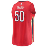 Emeka Okafor New Orleans Pelicans Fanatics Branded Fast Break Player Jersey Red - Statement Edition