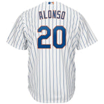 Pete Alonso New York Mets Majestic Home Official Cool Base Player Jersey - White/Royal