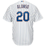Pete Alonso New York Mets Majestic Home Official Cool Base Player Jersey - White/Royal