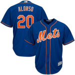Pete Alonso New York Mets Majestic Home Official Cool Base Player Jersey - White/Royal