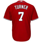 Trea Turner Washington Nationals Majestic Alternate Official Cool Base Player Jersey - Scarlet