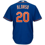 Pete Alonso New York Mets Majestic Home Official Cool Base Player Jersey - White/Royal