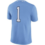 North Carolina Tar Heels Jordan Brand Game Football Jersey - Carolina Blue