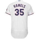 Cole Hamels Texas Rangers Majestic Home Flex Base Collection Player Jersey - White