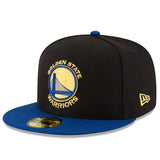Golden State Warriors New Era 2019 NBA Finals Bound Side Patch Two-Tone 59FIFTY Fitted Hat - Black/Royal