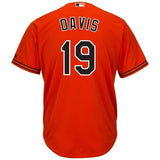 Chris Davis Baltimore Orioles Majestic Alternate Official Cool Base Player Jersey - Orange/White