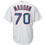 Joe Maddon Chicago Cubs Majestic Cool Base Player Jersey - White