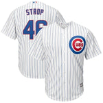 Pedro Strop Chicago Cubs Majestic Home Cool Base Replica Player Jersey - White