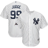 Aaron Judge New York Yankees Majestic 2019 Postseason Official Cool Base Player Jersey - White/Navy