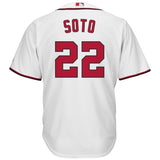 Juan Soto Washington Nationals Majestic Home Official Cool Base Player Jersey - White