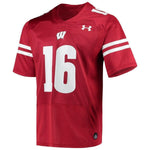 Russell Wilson Wisconsin Badgers Under Armour Alumni Jersey - Red