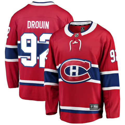 Men's Montreal Canadiens Jonathan Drouin Fanatics Branded Red Breakaway Player Jersey