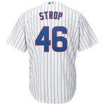 Pedro Strop Chicago Cubs Majestic Home Cool Base Replica Player Jersey - White