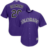 Ian Desmond Colorado Rockies Majestic Cool Base Alternate Player Jersey - Purple