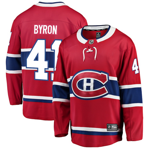 Men's Montreal Canadiens Paul Byron Fanatics Branded Red Breakaway Player Jersey