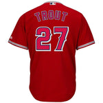 Mike Trout Los Angeles Angels Majestic Cool Base Player Jersey - Scarlet