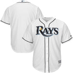 Tampa Bay Rays Majestic Official Cool Base Jersey - White