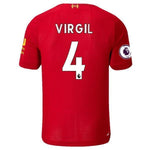 Virgil Van Dijk Liverpool New Balance Home Soccer Jersey 2019-20 Jersey – Red