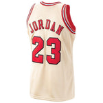 Men's Chicago Bulls Michael Jordan Mitchell & Ness Gold 1995/96 Hardwood Classics Premium Gold Jersey