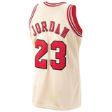 Men's Chicago Bulls Michael Jordan Mitchell & Ness Gold 1995/96 Hardwood Classics Premium Gold Jersey