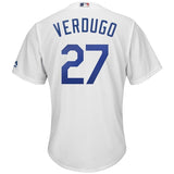 Alex Verdugo Los Angeles Dodgers Majestic Home Official Cool Base Player Jersey - White