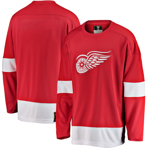 Men's Detroit Red Wings Fanatics Branded Red Premier Breakaway Heritage Blank Jersey