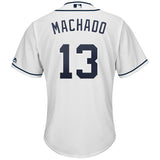 Manny Machado San Diego Padres Majestic Official Cool Base Player Jersey - White