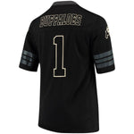 #1 Colorado Buffaloes Colosseum Blackout Football Jersey - Black