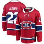 Men's Montreal Canadiens Karl Alzner Fanatics Branded Red Breakaway Player Jersey