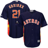 Zack Greinke Houston Astros Majestic 2019 Postseason Official Cool Base Player Jersey - Navy