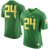 Oregon Ducks Nike #24 Limited Football Jersey - Apple Green