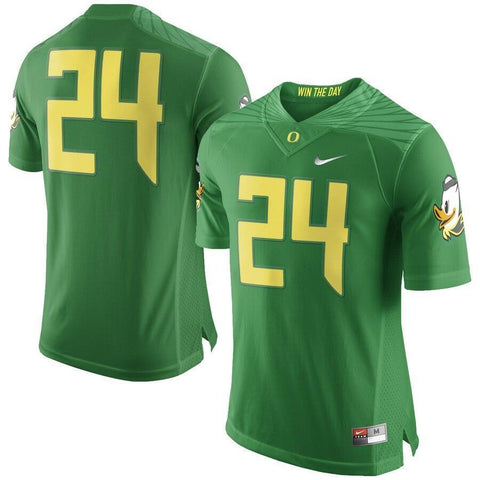 Oregon Ducks Nike #24 Limited Football Jersey - Apple Green