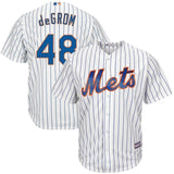 Jacob deGrom New York Mets Majestic Cool Base Player Jersey - White/Royal